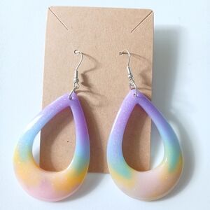 Fashion Jewelry Pastel Teardrop Earrings
